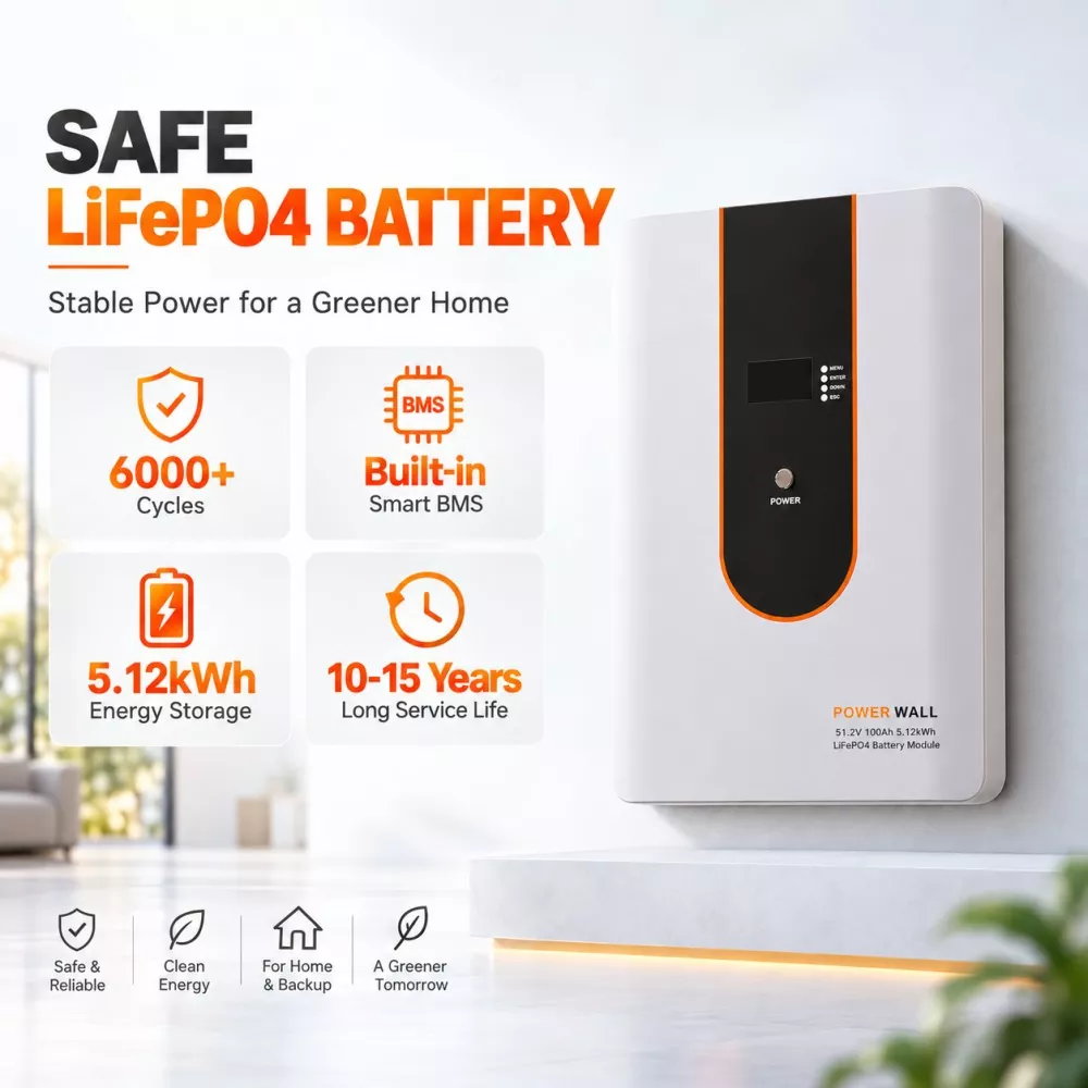 51.2V 100Ah LiFePO4 Battery Pack